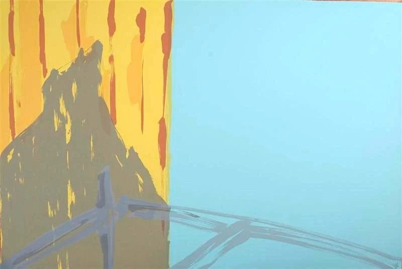   High View , 1986. Serigraph, edition of 50. Simca Print Artists, New York. 29.5 x 44 in. Collection Museum of Fine Arts, Houston;  North Carolina Museum of Art , Raleigh 