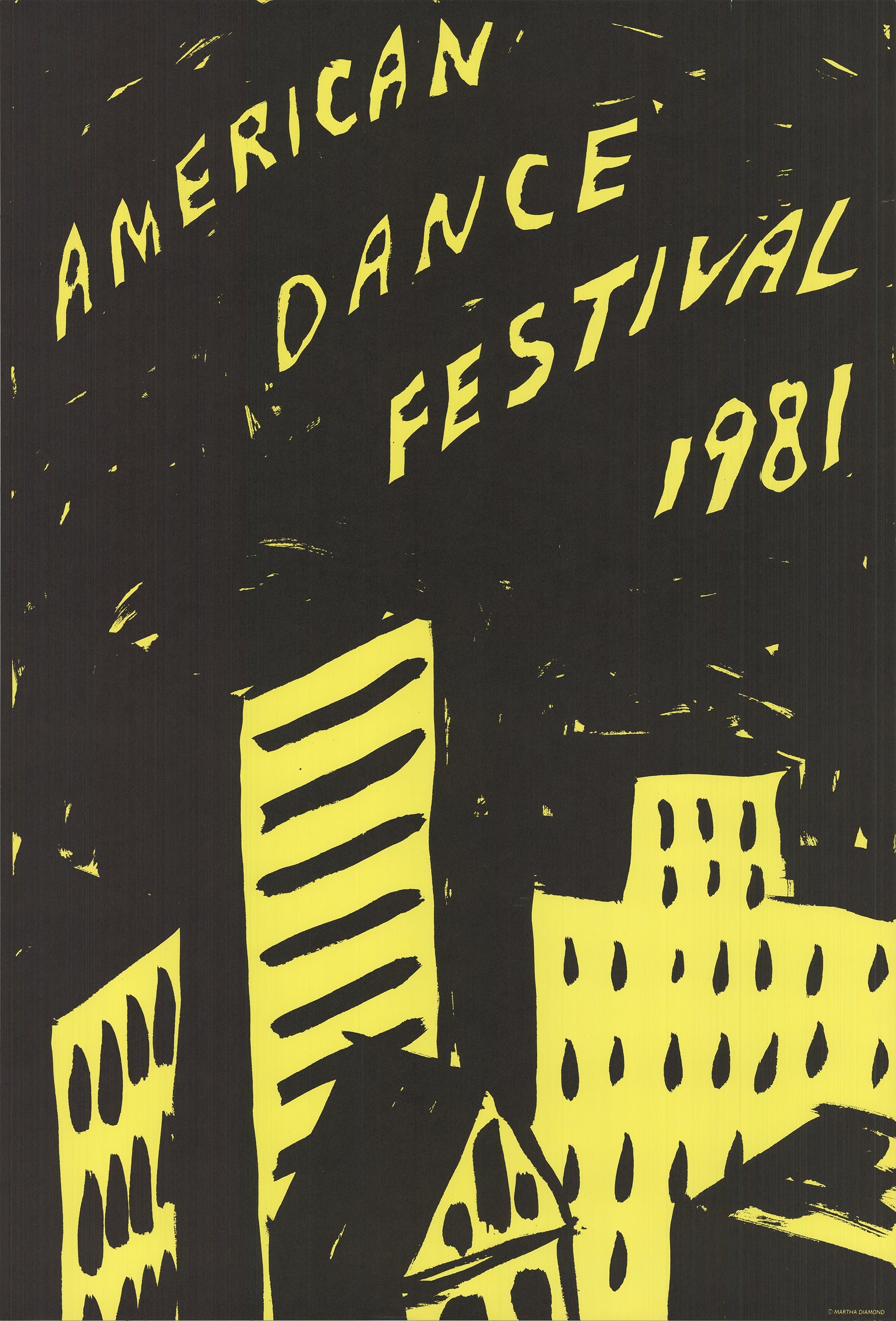   American Dance Festival 1981 . Lithograph, edition of 150. 35.75 x 24 in. 