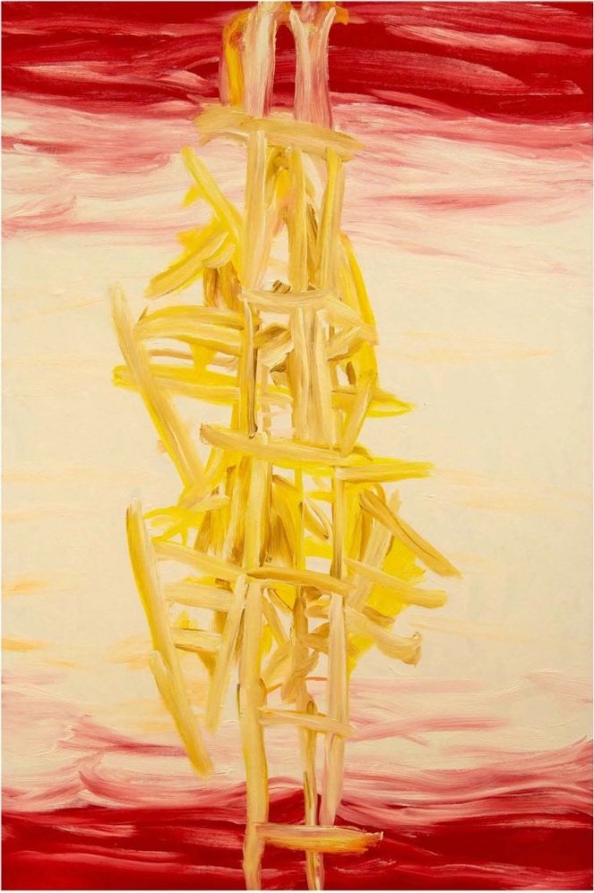   Span , 1990. Oil on linen. 72 x 48 in. Collection Colby College Museum of Art, Waterville, Maine 