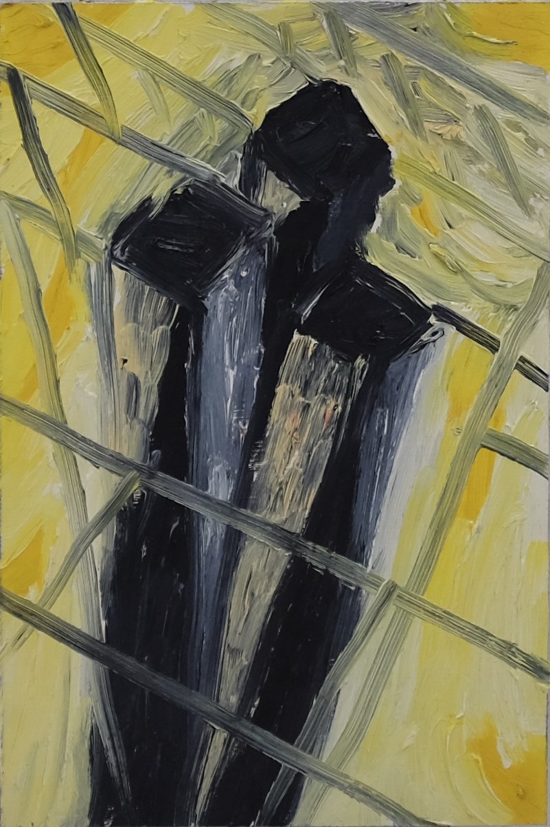   Untitled , c. 1985. Oil on panel. 12 x 8 in. 