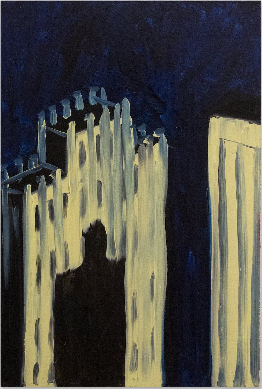   Study for “Facade,”  1982. Oil on panel. 21 x 14 in. 