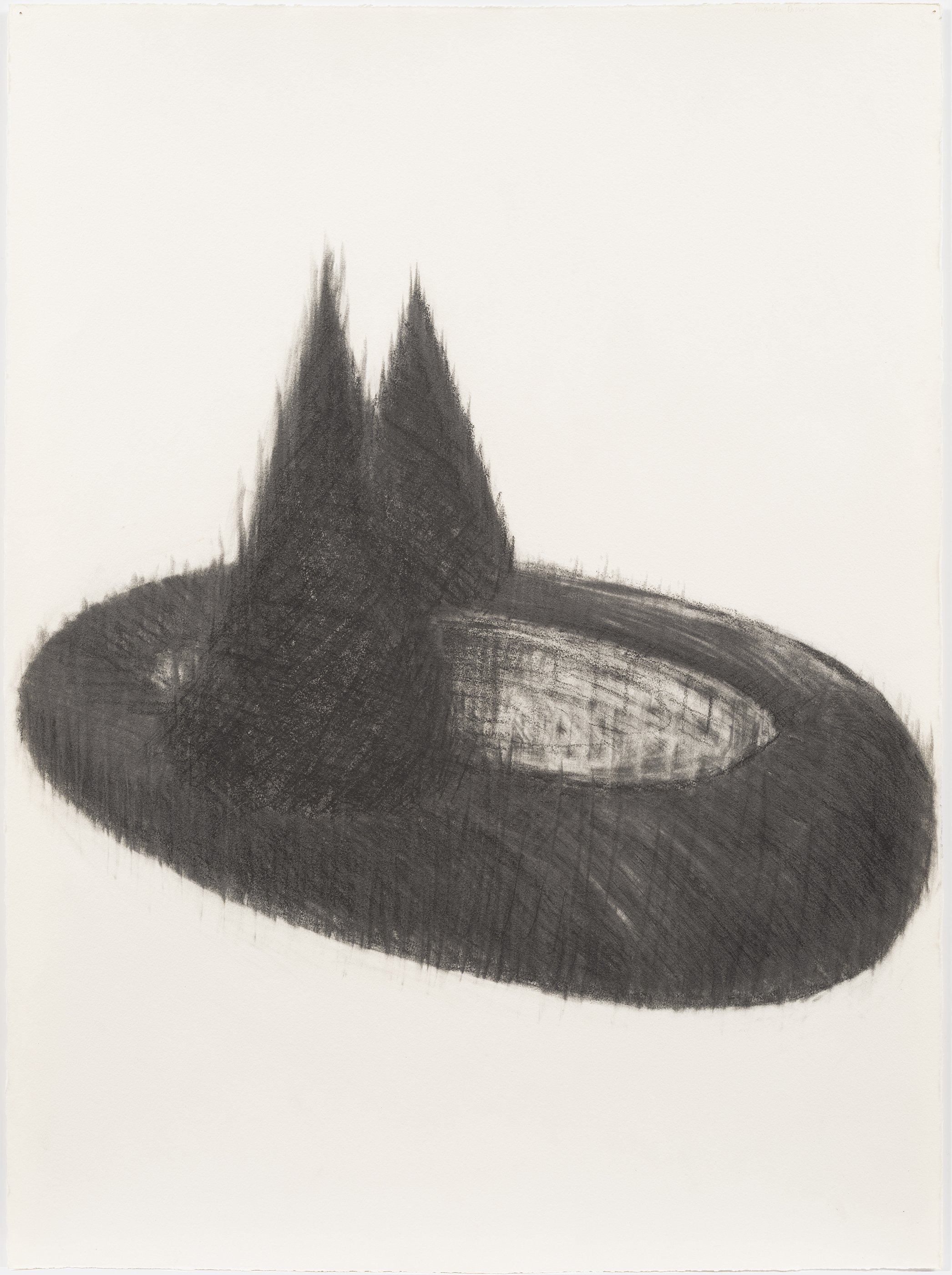   Untitled (Pool) , c. 1970s. Graphite on paper. 29.75 x 22 in. 
