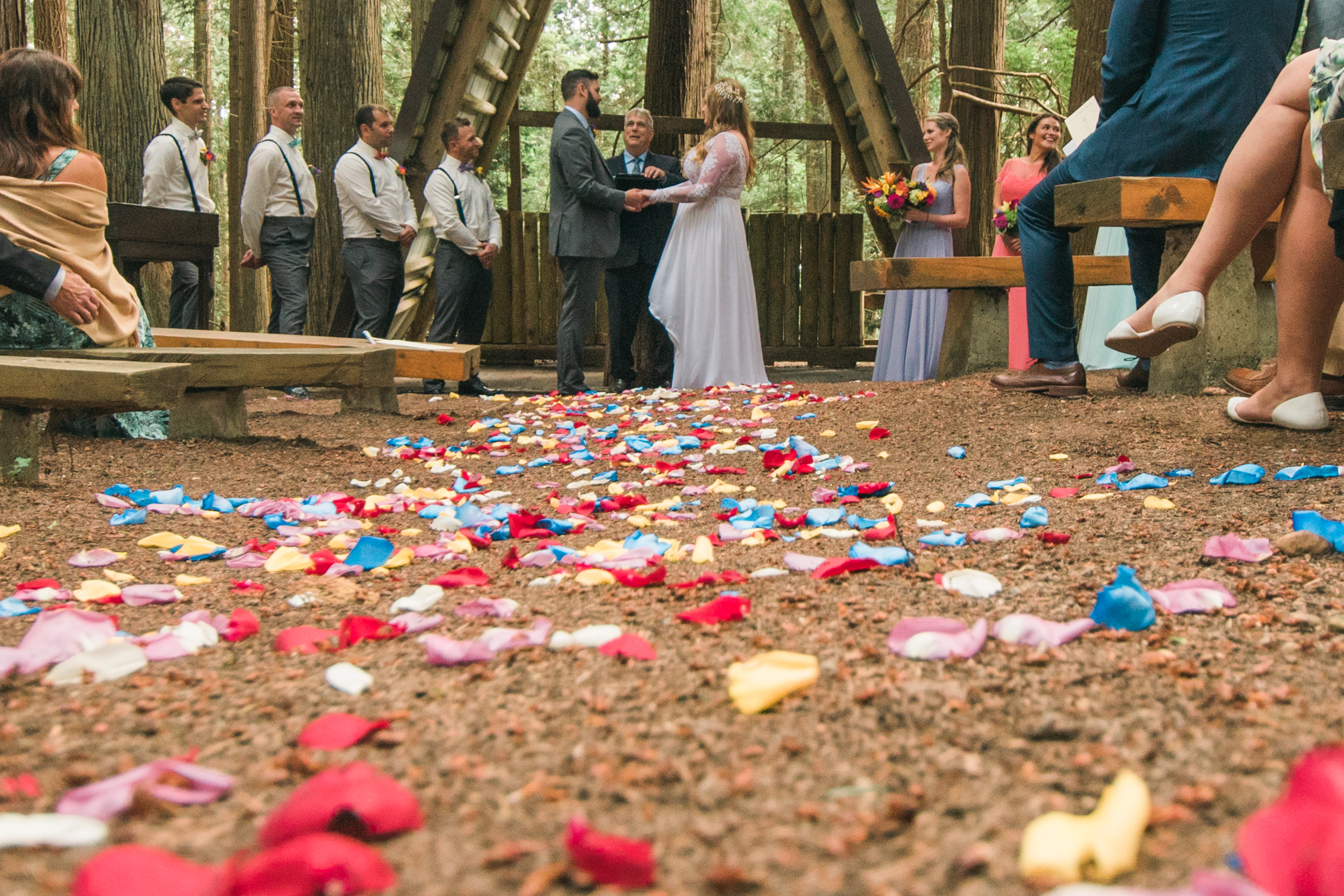 We're in love with this forest wedding.