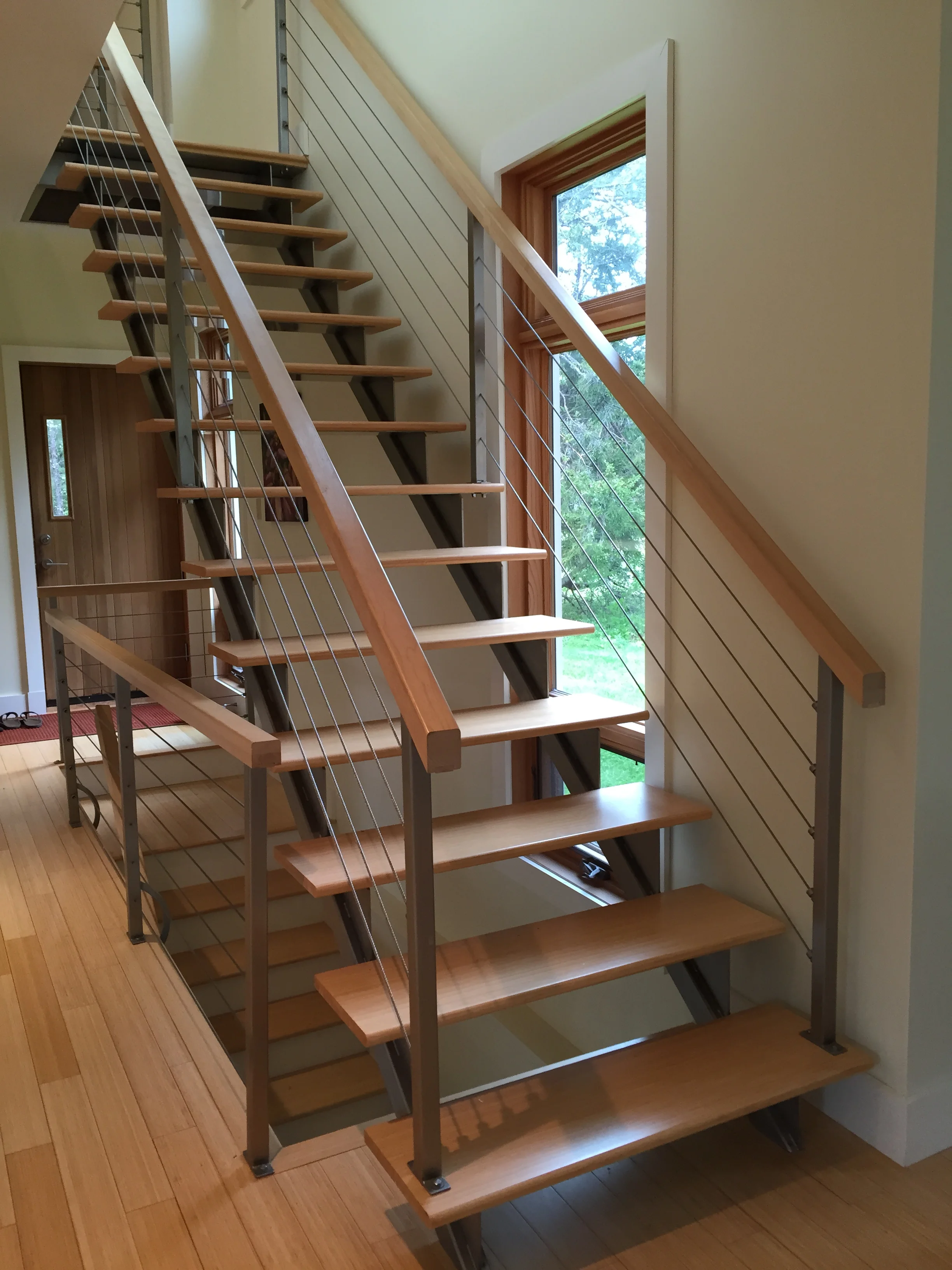 Bamboo & Stainless Steel Stair
