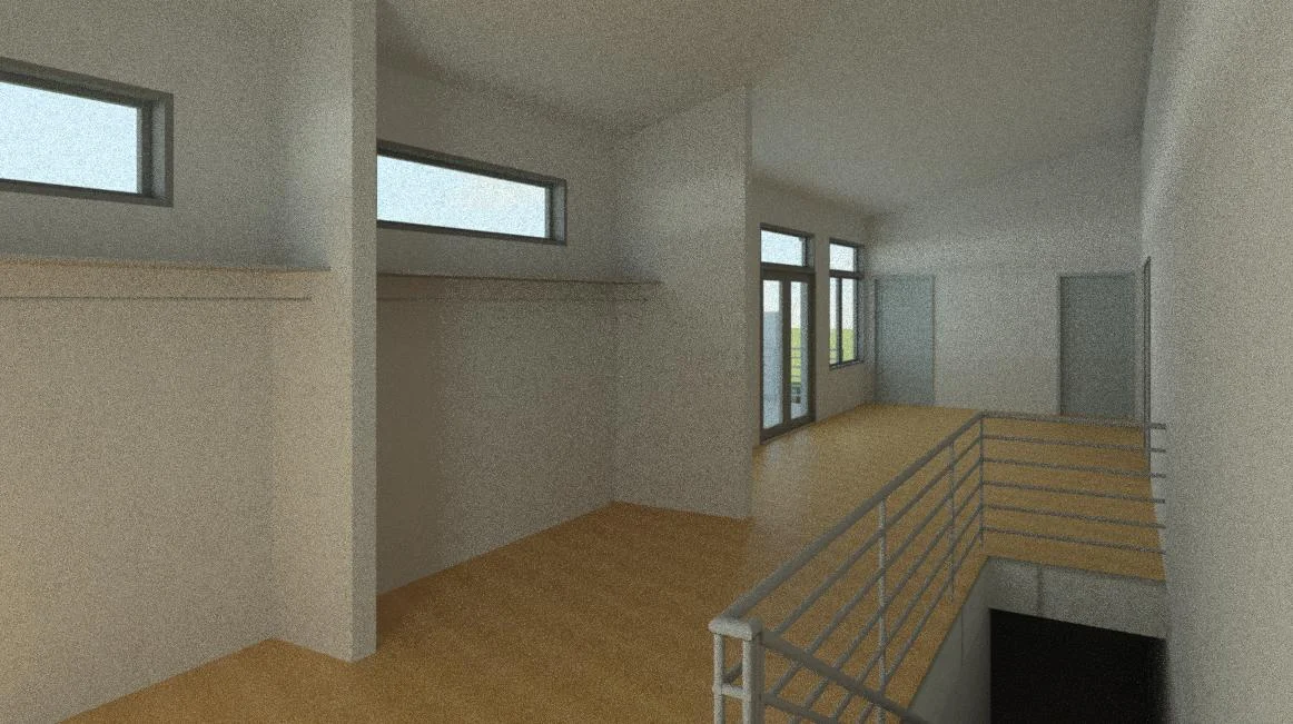 Coat Area and Stair Looking Towards Entrance