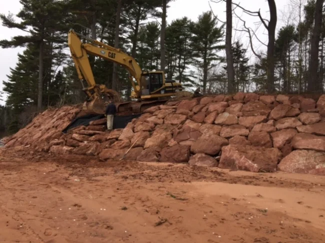 Bank Support Construction