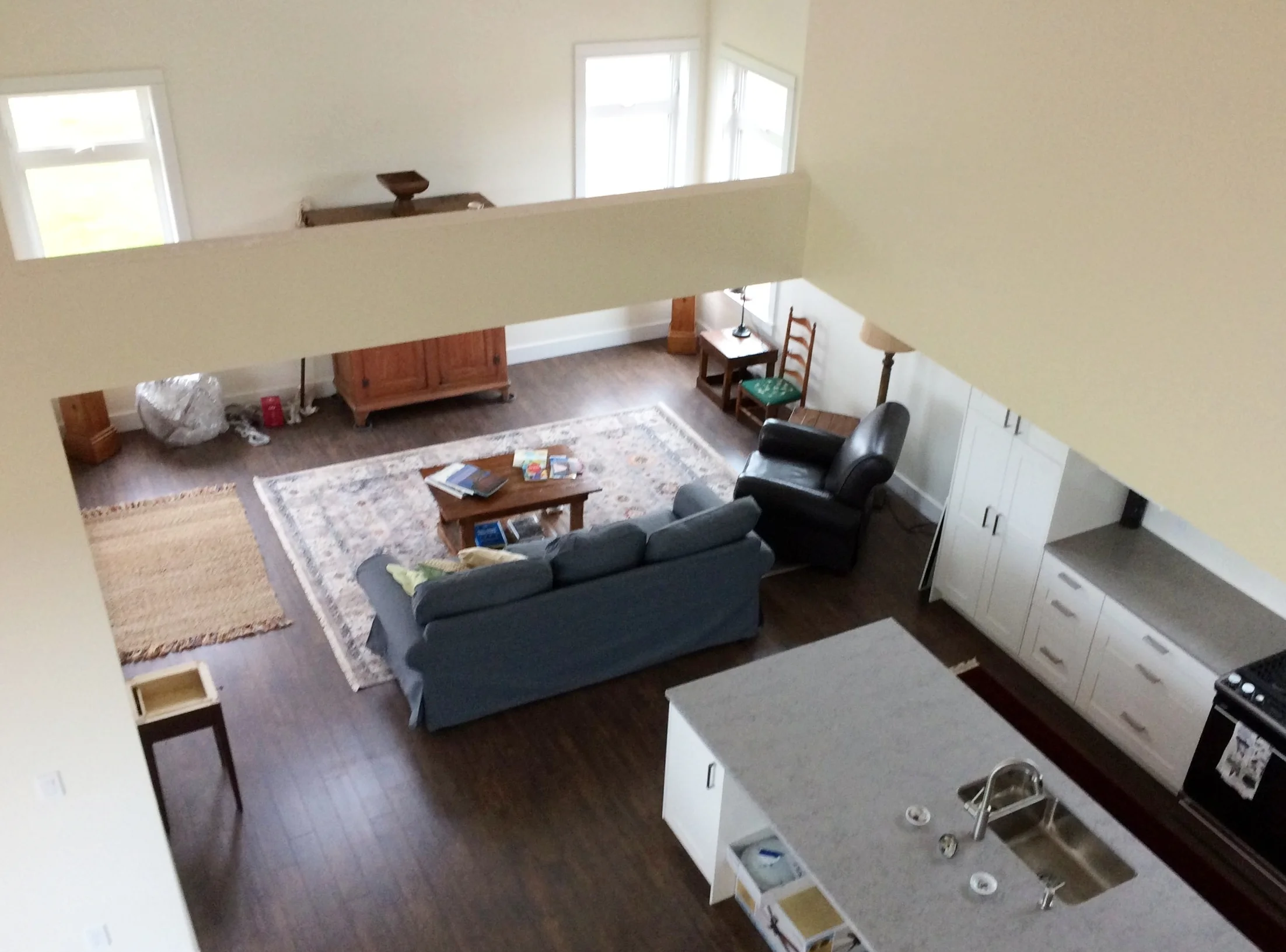 View of Living Area From Above