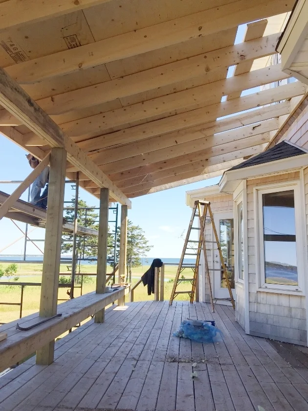 Porch Roof from Below