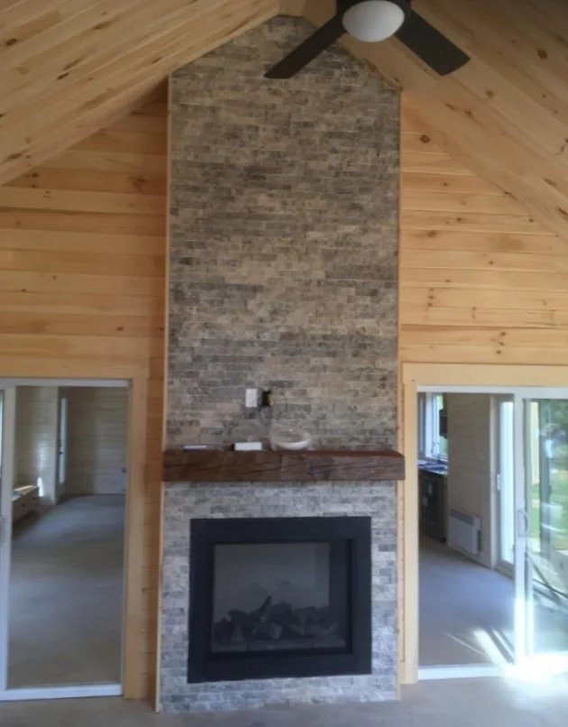 Screen Porch and Fireplace