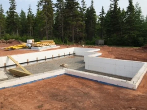 Insulated Concrete Form Foundation