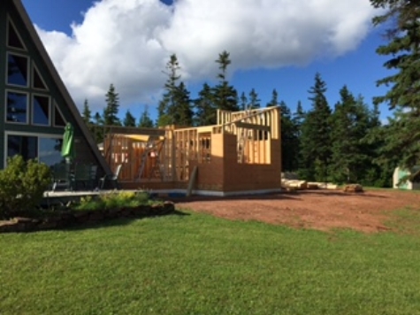 Framing and Sheathing the Addition