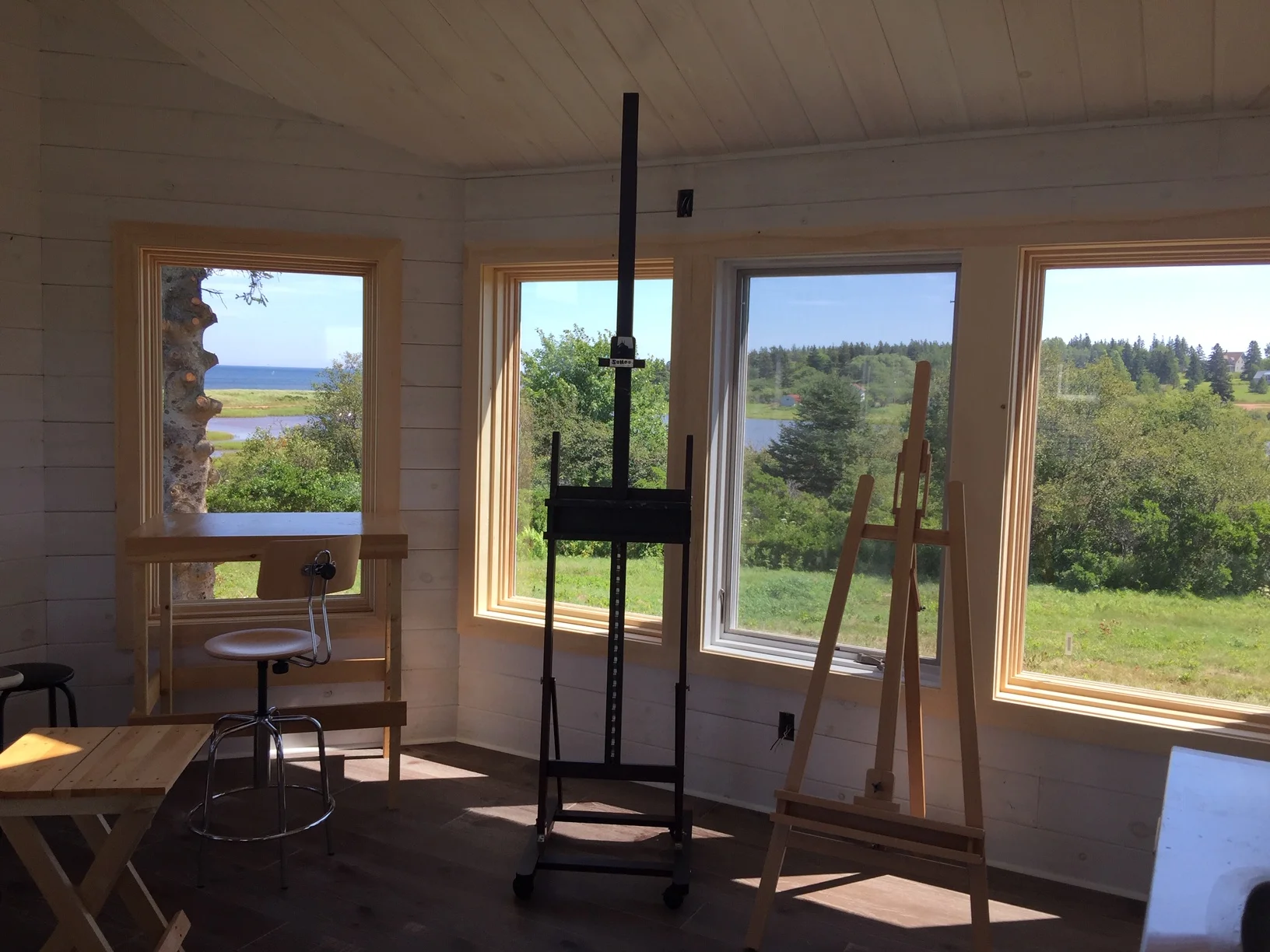 Studio Interior with Additional Windows.