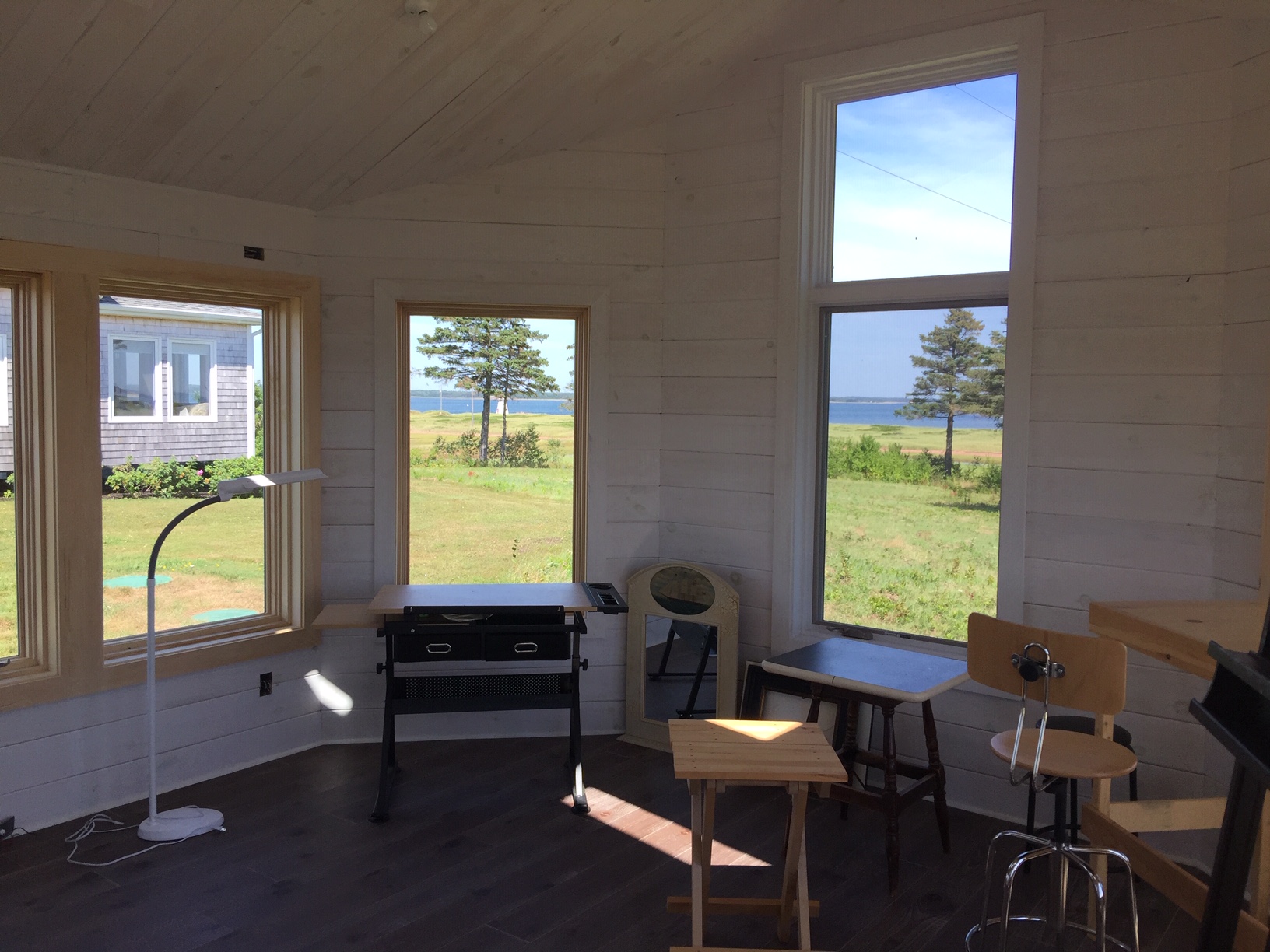 Studio Interior with Additional Windows.