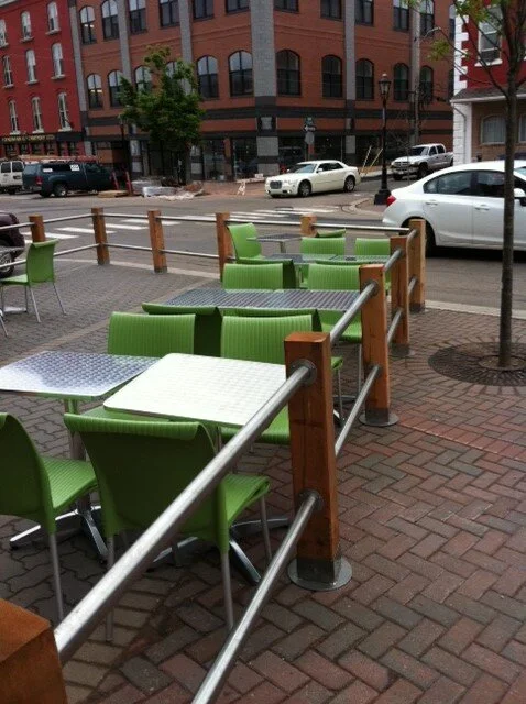 Outdoor dining patio