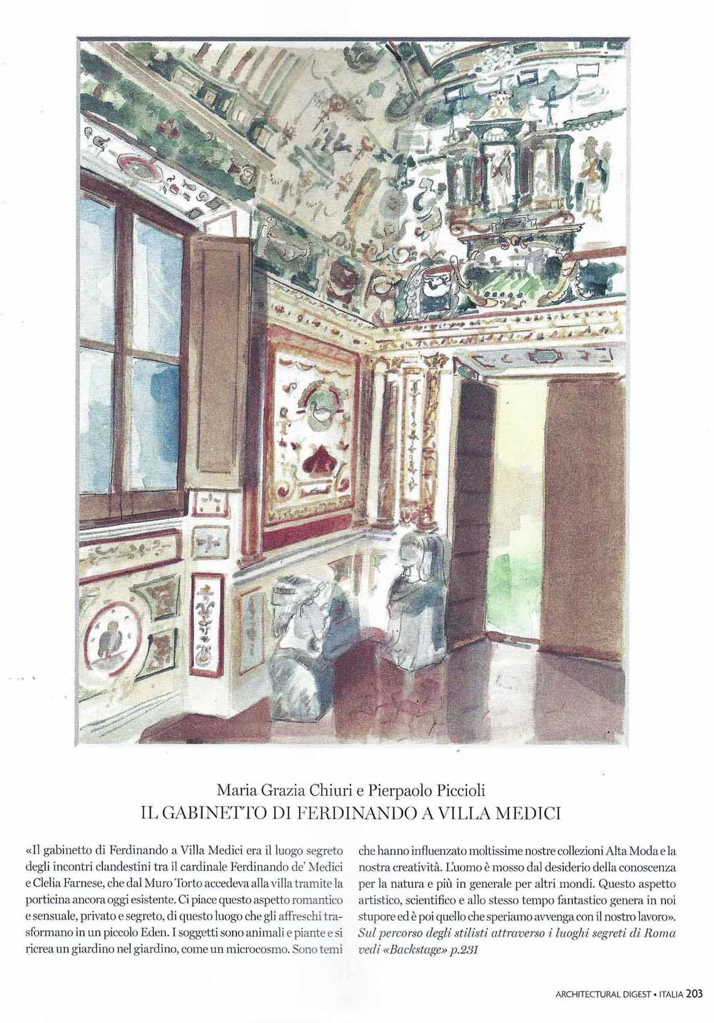 Maria Grazie Chiuri & Pierpaolo Piccioli - Villa Medici