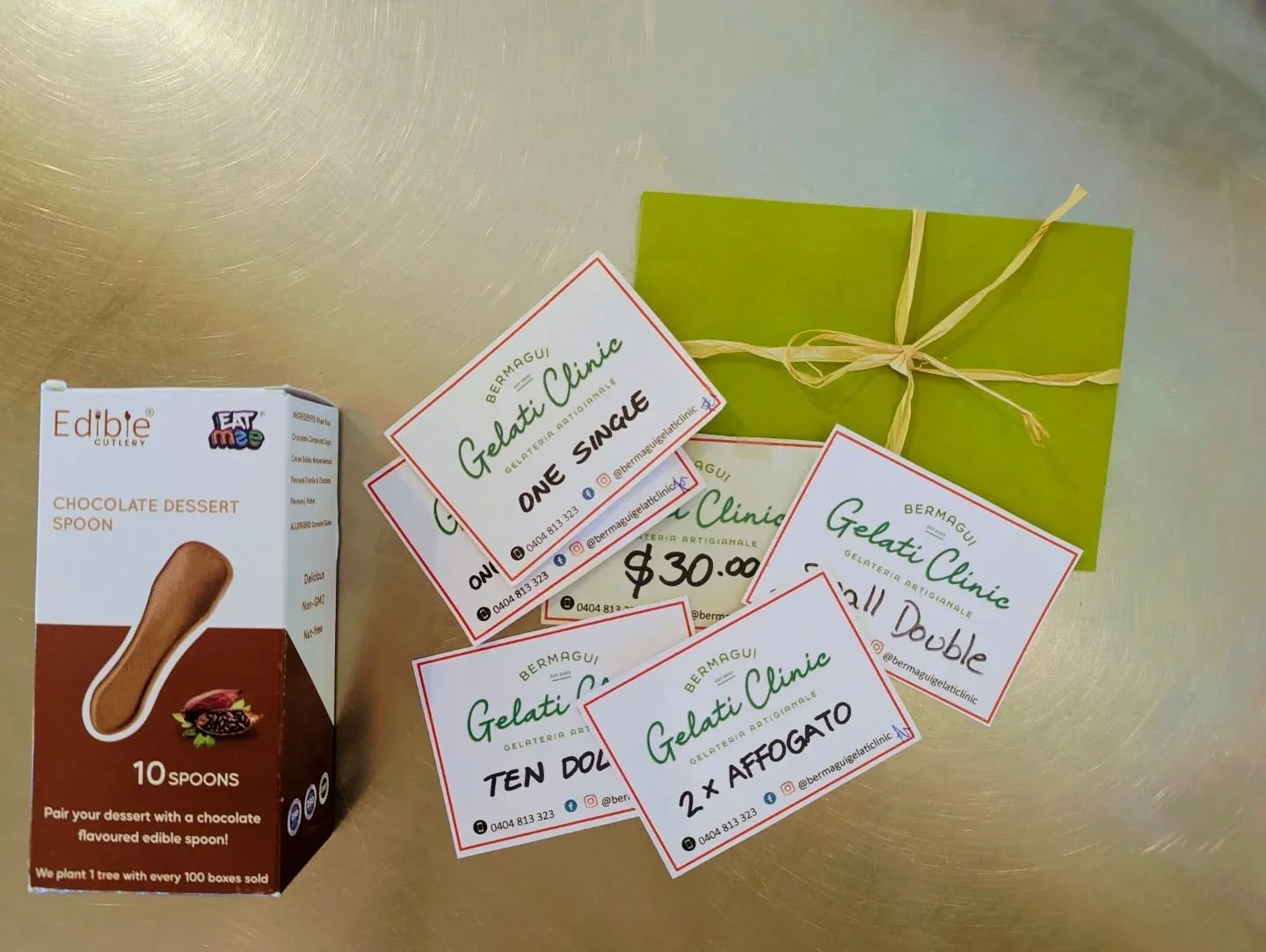 Yes we do GIFT VOUCHERS! As small (or big) as you wish! ☺️🍦☕🎁🎄

...add an EDIBLE SPOON for extra fun 😄

#gift vouchers #gelatoartigianale #bermaguinsw #christmas2025 #bermaguifood #ediblespoon