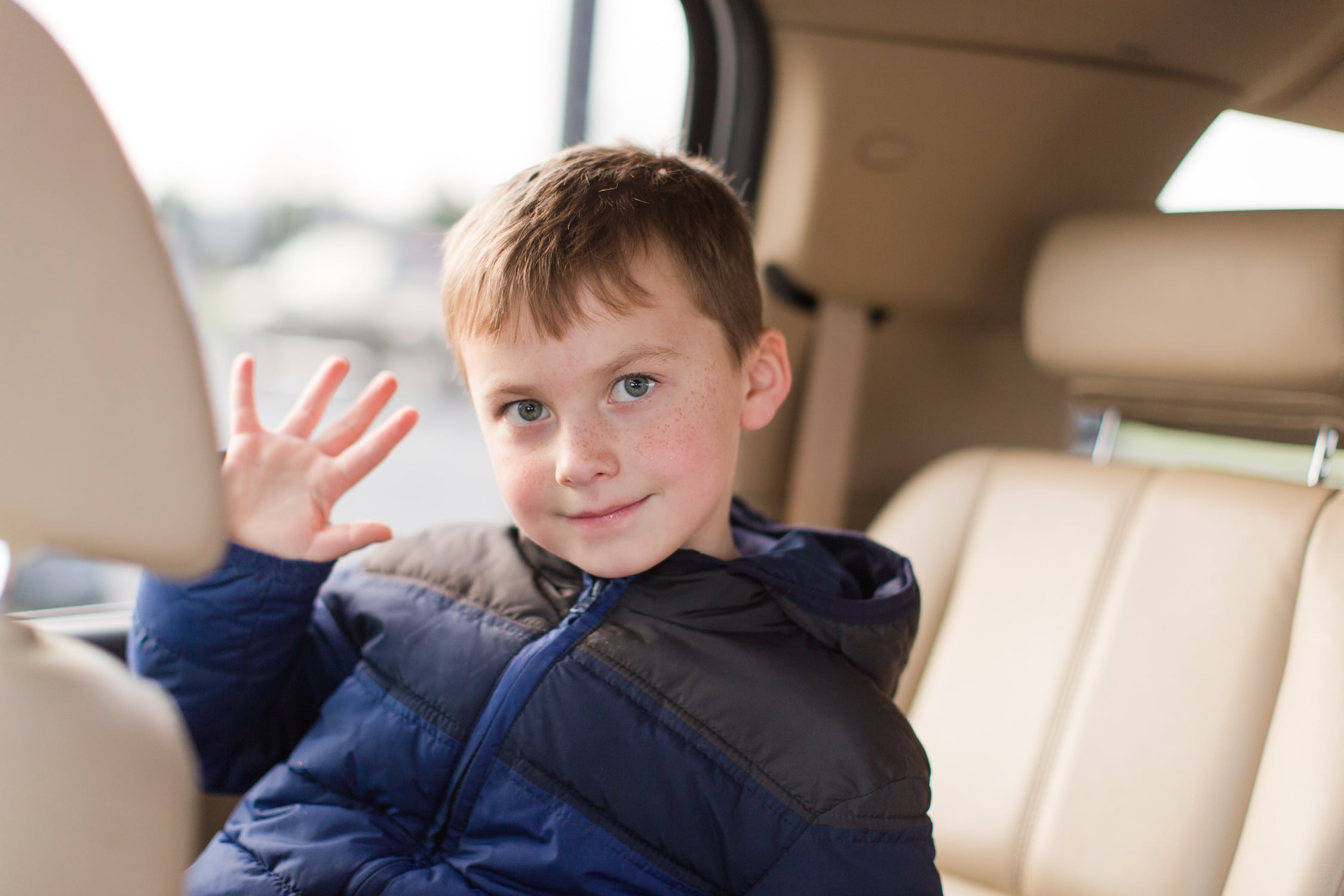 This was his greeting to me as he hopped in the car after school!