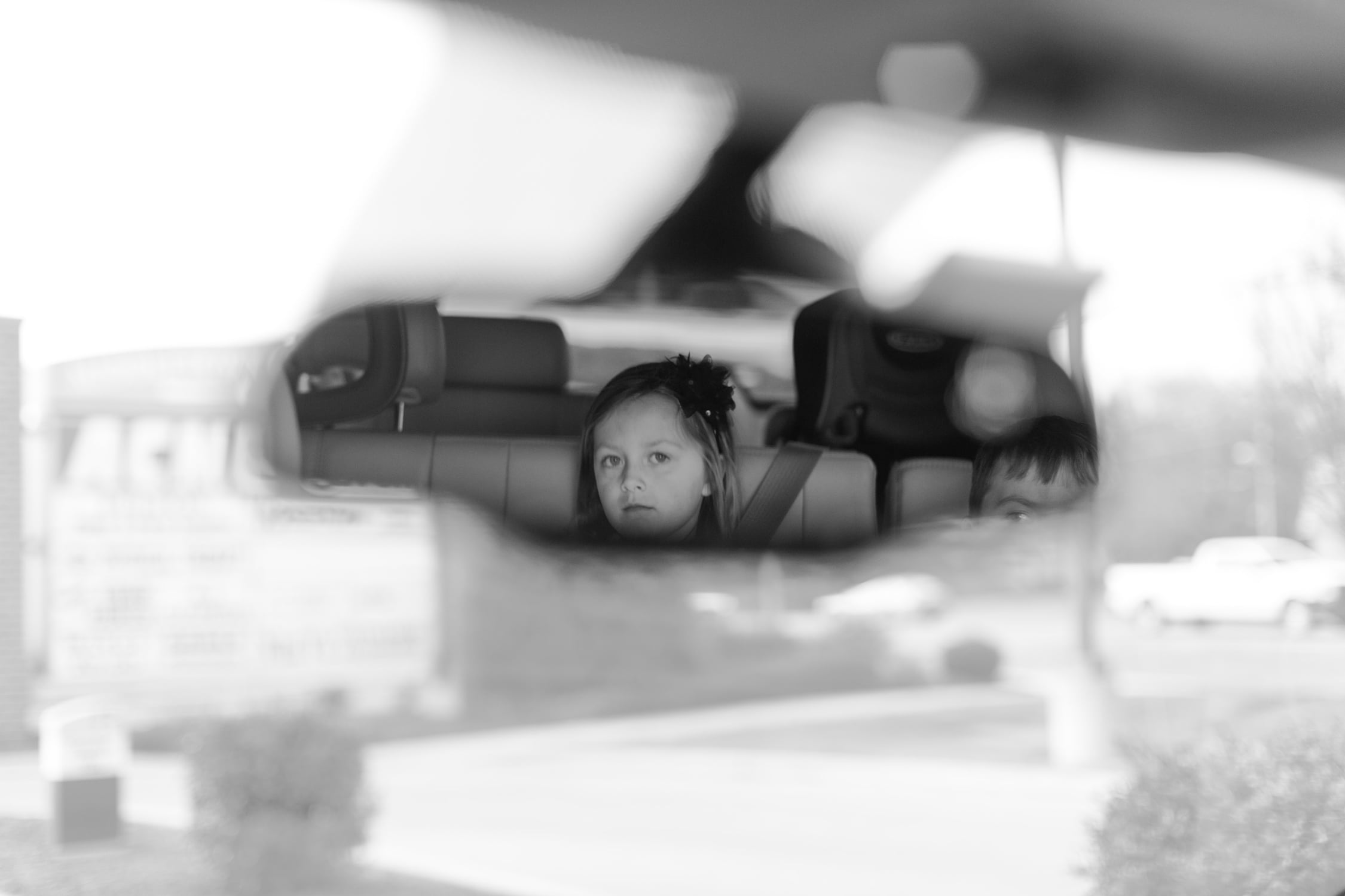 Love this girl...my rearview reminds me of who I am watching out for...