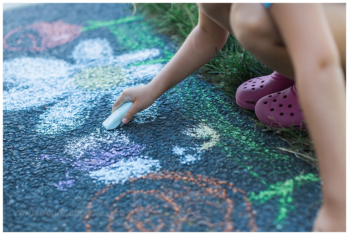 Sidewalk chalk is always a favorite