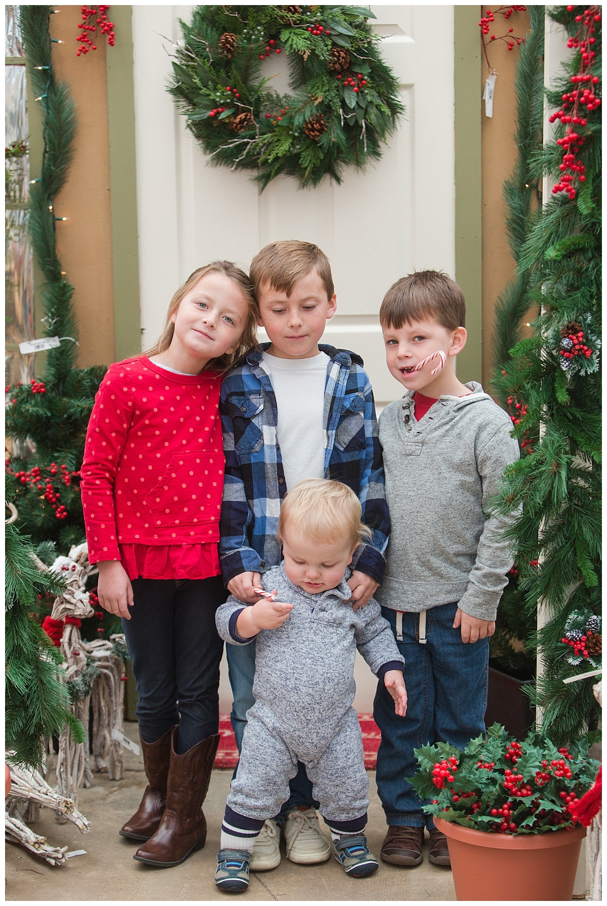 This was maybe the best we got during that visit! Four kids is tough in many ways...