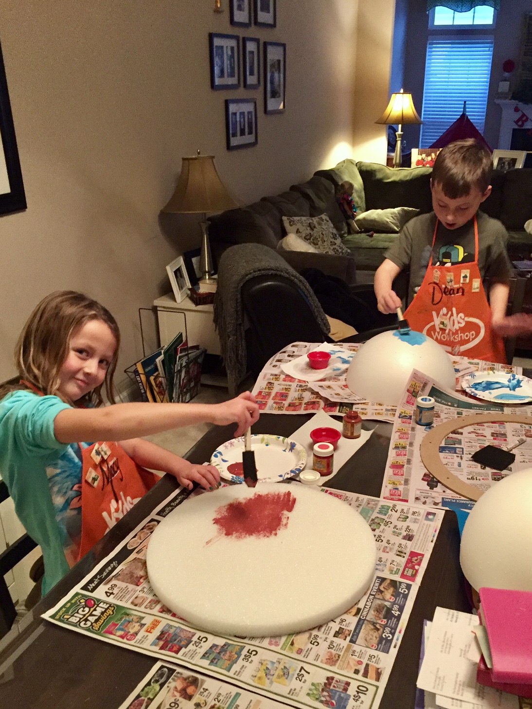 iPhone shot of kiddos at work over the weekend!