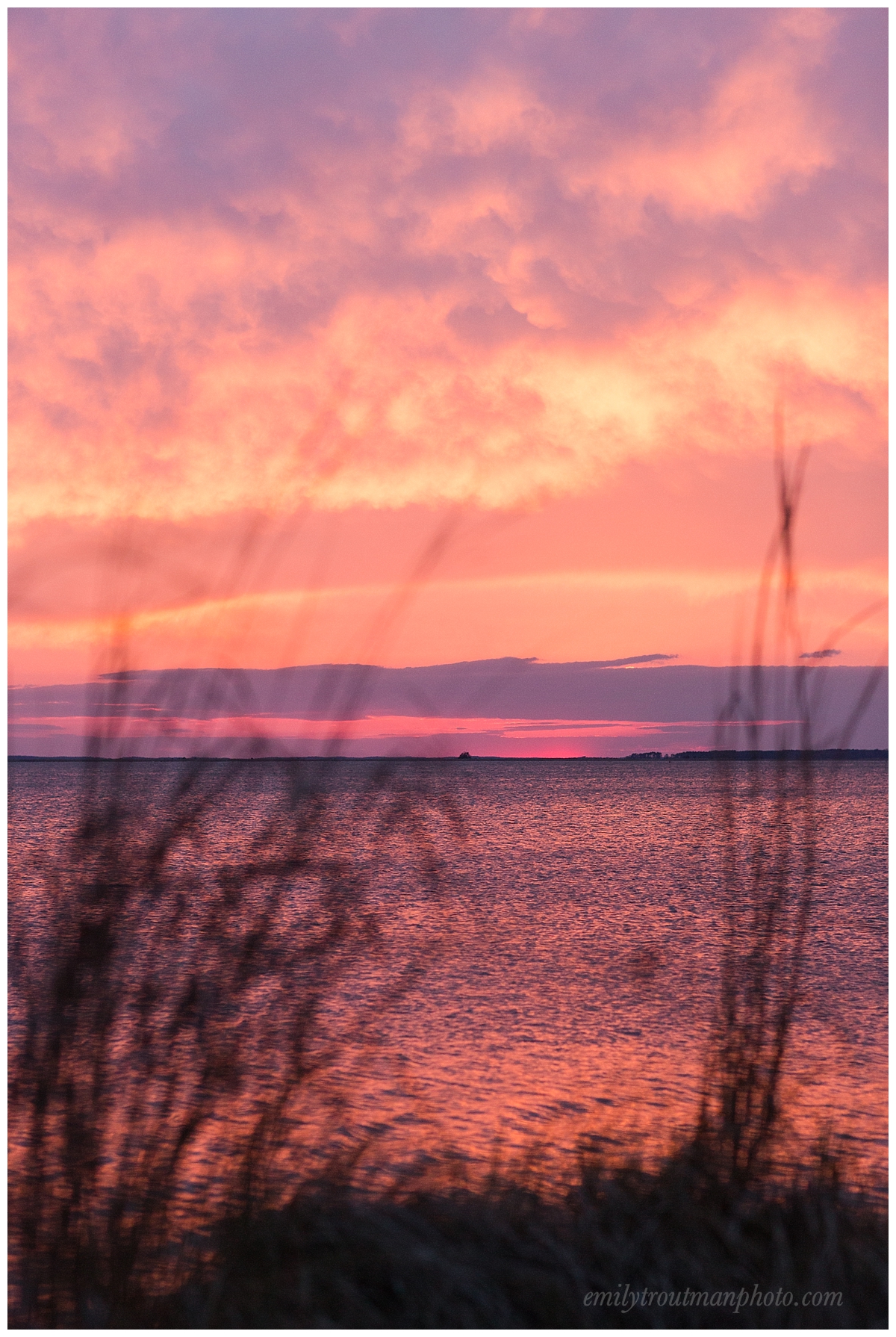 Sunset on the Eastern Shore, April 5, 2017
