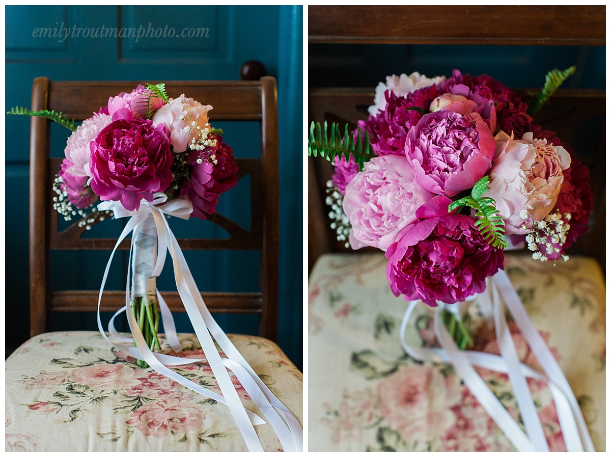 Hannah's dear friend Brenda grew and created all the florals! They were just gorgeous!