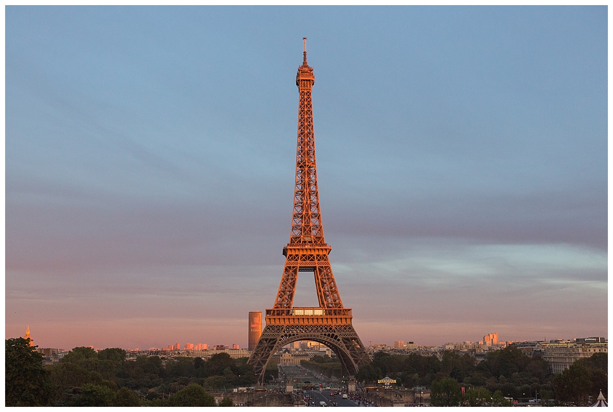 Sunset at Eifle Tower