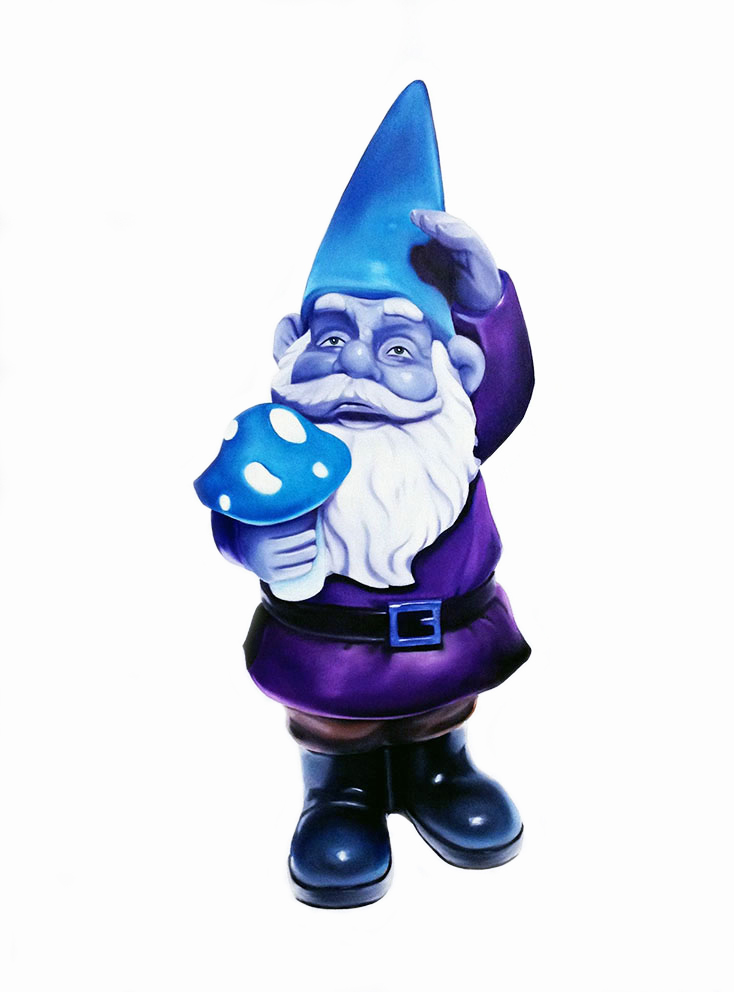 Violet Gnome with Magic Mushroom
