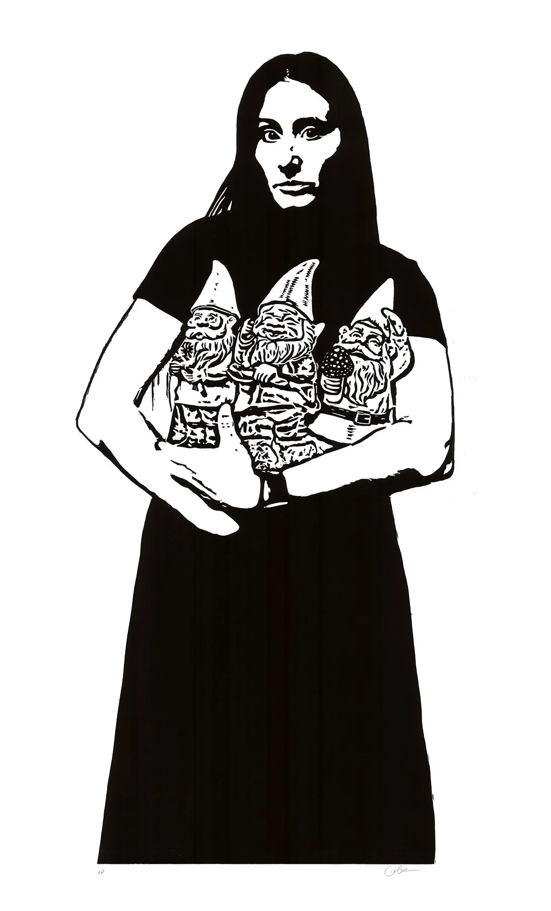 Mine, All Mine (Woodcut) - 2023