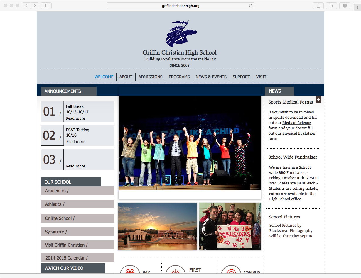 Griffin Christian High School Home Page.jpg