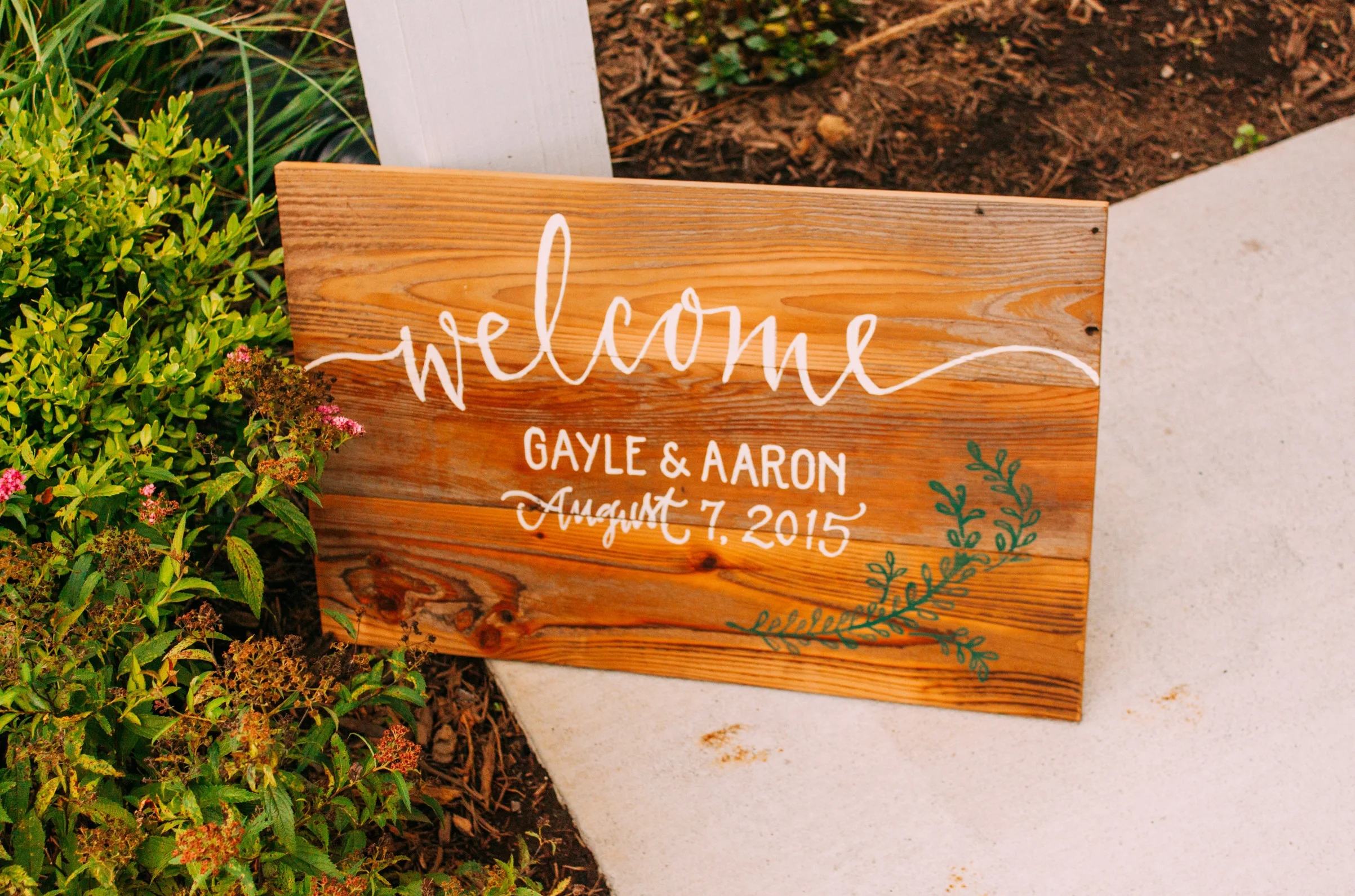 Welcome sign! Photo c/o Jared Ladia Photography.