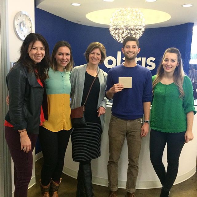 It's been a while friends, but we've been busy! And to prove it, yesterday we were able to tour Polaris headquarters in DC and make a donation to them of $2,850 to aid in their incredible work! Pics and blogs are coming soon but we just wanted to qui