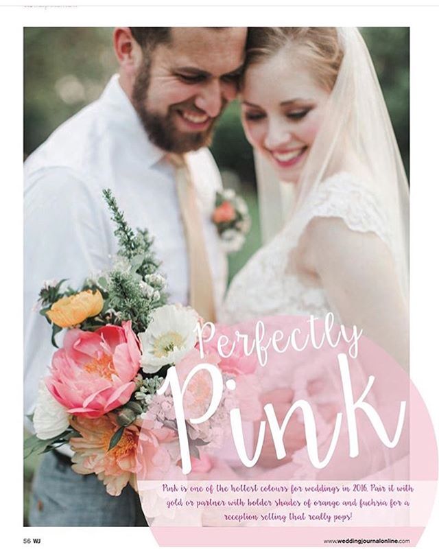 So awesome that Freely's @wollamgardens styled shoot ended up in the 2016 Spring edition of @weddingjournal!  This was almost a full year ago but the colors and styles are still so timeless and fresh! So proud of all the hard work Freely and the othe