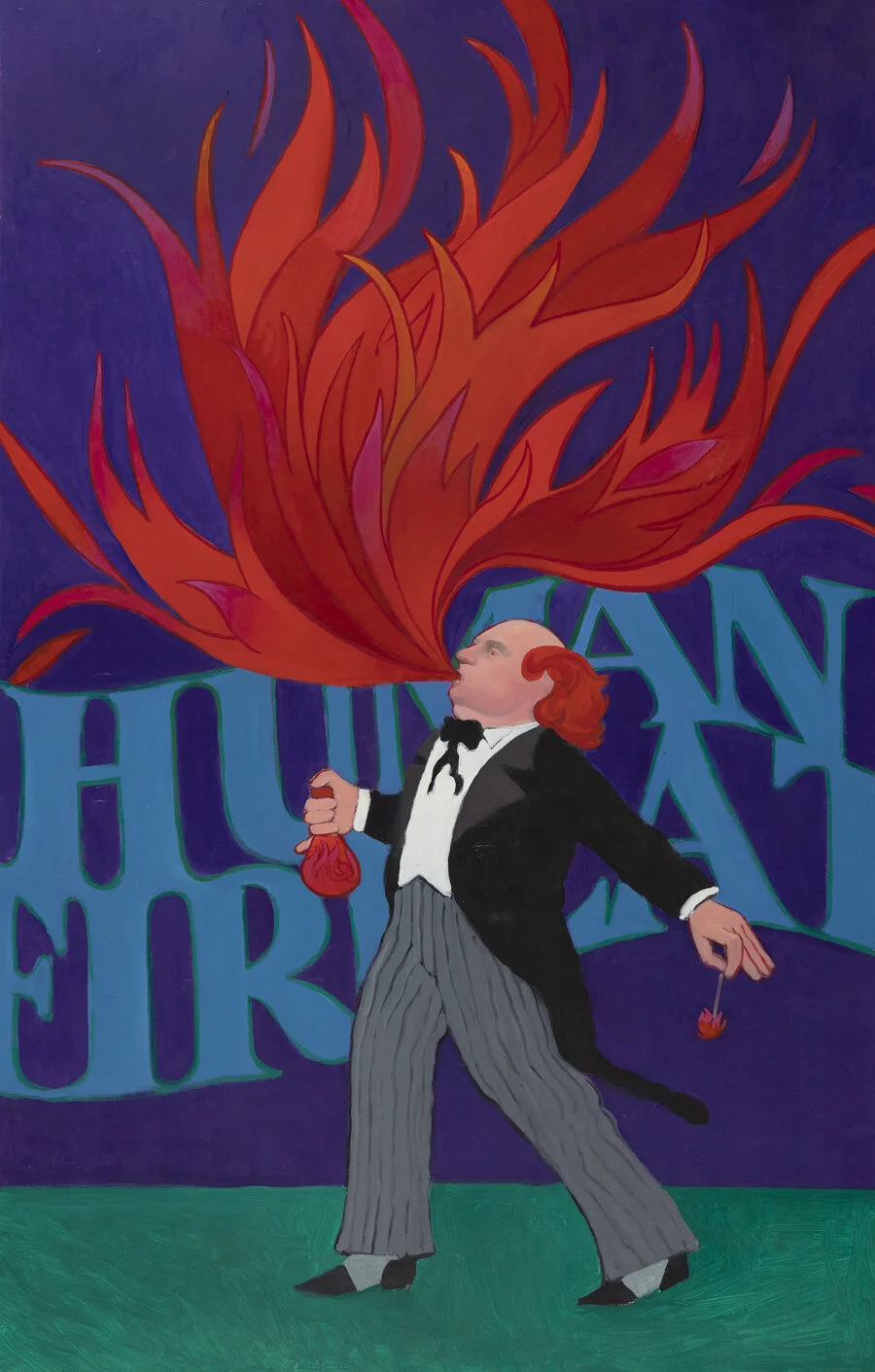 "Human Fireater" by O. Gail Poole - Estate Reproduction