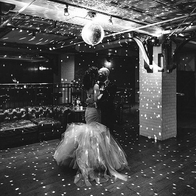 Posted @withregram &bull; @weylin1875 An Intimate Wedding at Weylin, beautifully captured by Loreto Caceres! 
#Repost @loreto_caceres_photography
---
Having a moment alone underneath the disco ball. 
#intimatewedding#weylin #weylinwedding #williamsbu
