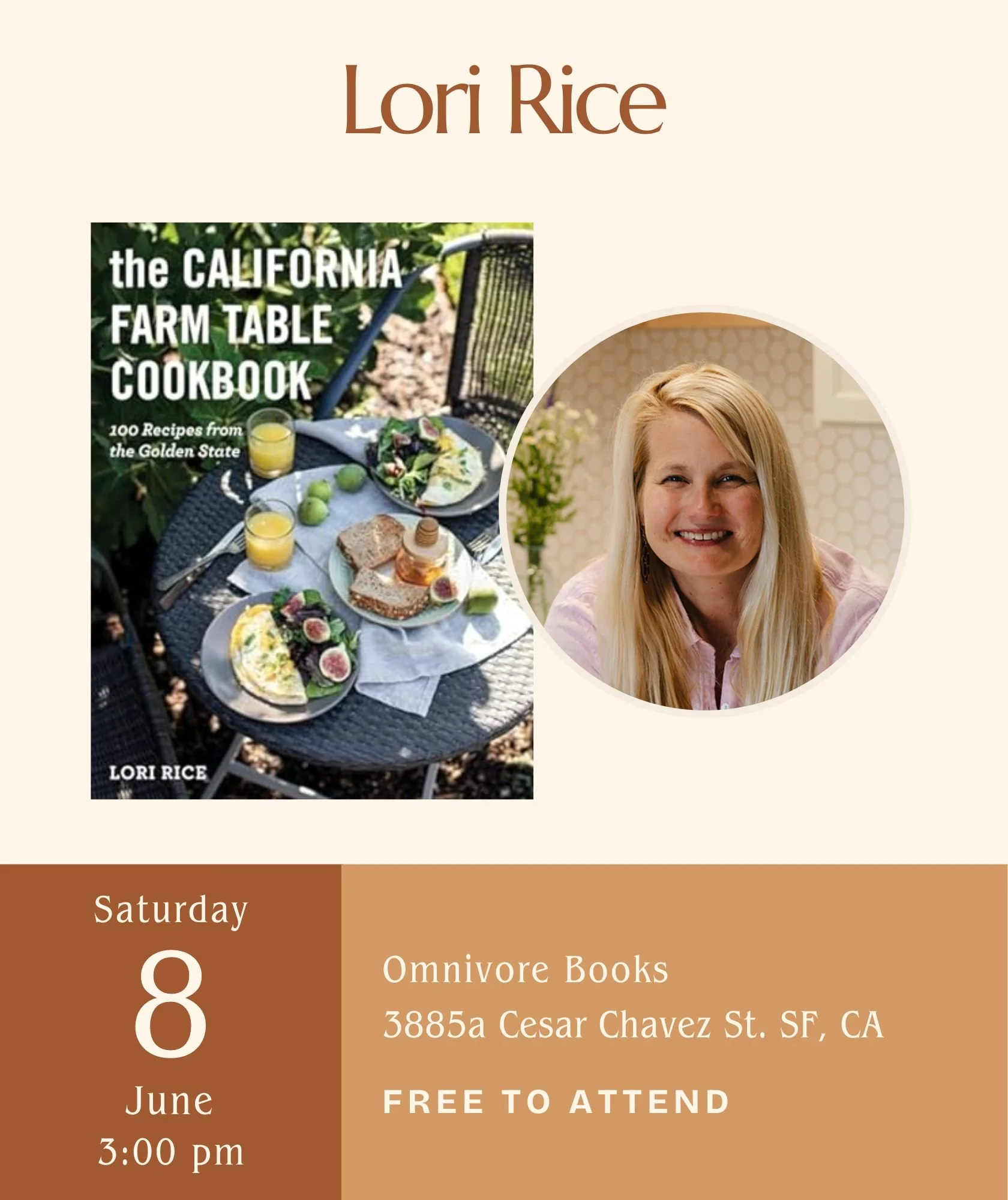 Author Talk, Omnivore Books, San Francisco