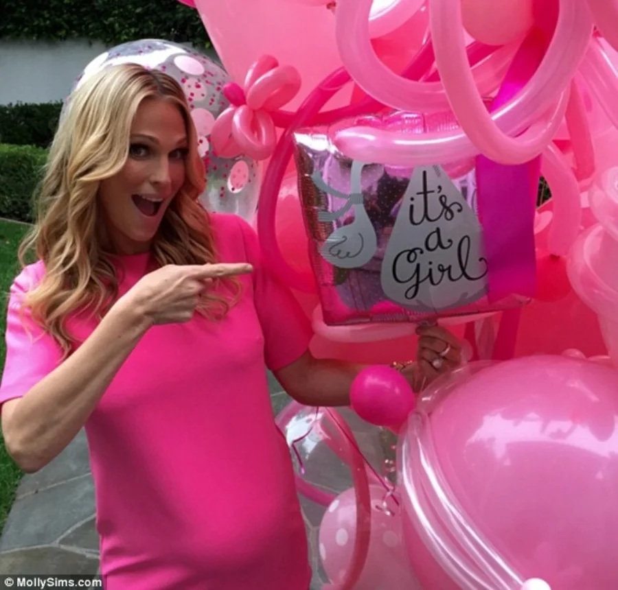 Beautiful Molly Sims has some news...