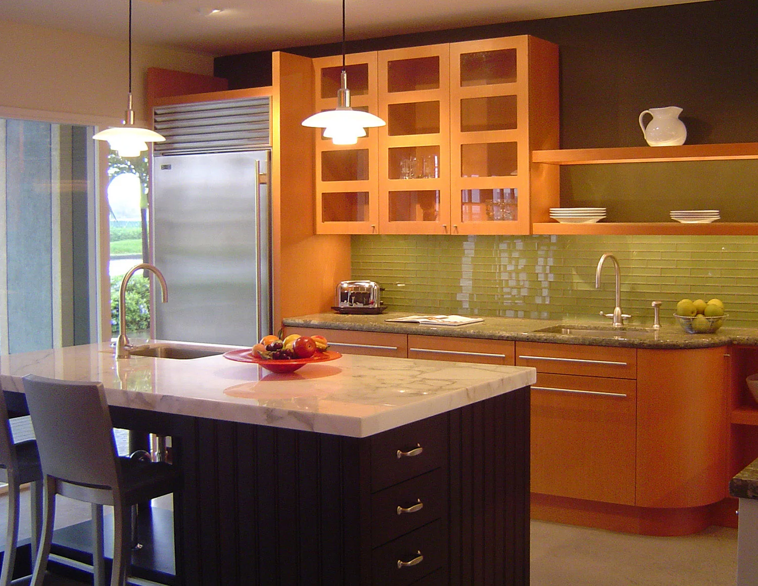 Lifestyle Design Studio Inc.; lifestyle; design; studio; kitchens; kitchen; living spaces; award wining design; luxury; residences; residential; Hawaii; Pacific Rim; bath; bathroom; homes; home; Roxanne Okazaki; CKD; detail; interior designers; architects; Premier Custom Built; Artcraft Kitchens; Sub Zero Wolf; Riggs Distributing; cabinetry; cabinets; refrigerators; freezers; wine storage; appliances; kitchen designer; veneer; hardware; stainless steel; wood; doors; drawers; contemporary; island; hood; cooktop; cooking hearth; glass tile; backsplash; sink; faucet; stove; oven; lighting; counter tops; mahogany; walnut; wall cabinets; open shelves; glass doors; marble