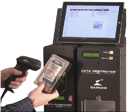 Scanner and software combine to creates a detailed, auditworthy media destruction report.