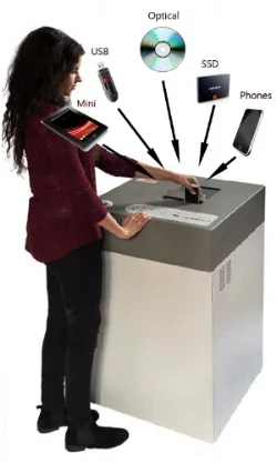 Scanner and software combine to creates a detailed, auditworthy media destruction report.