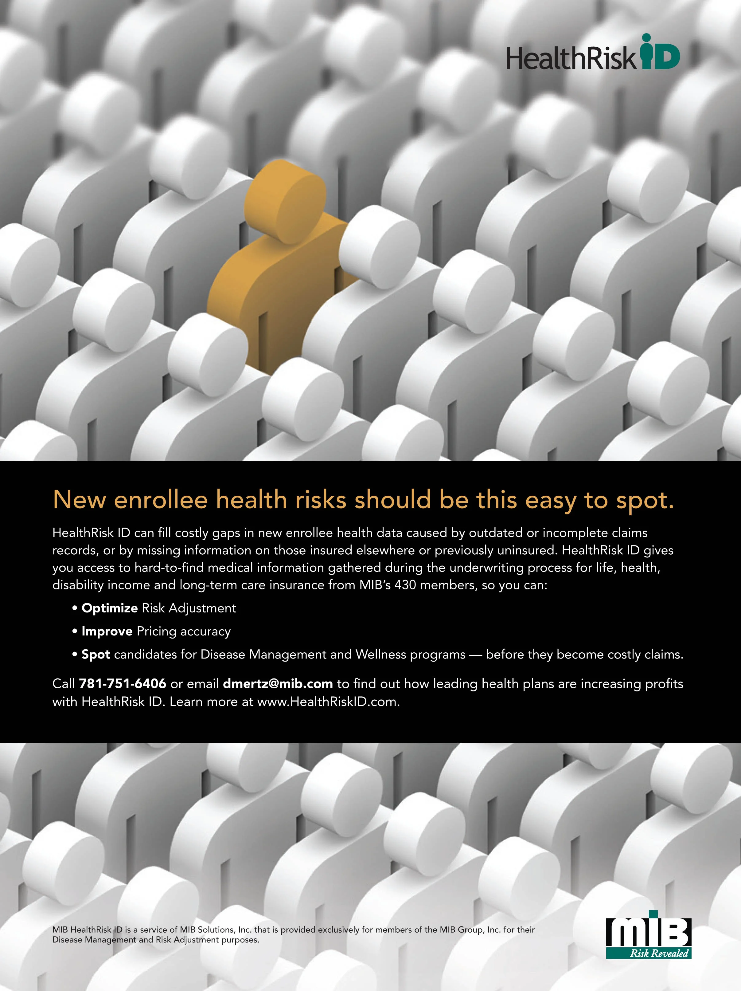 Financial services print ad