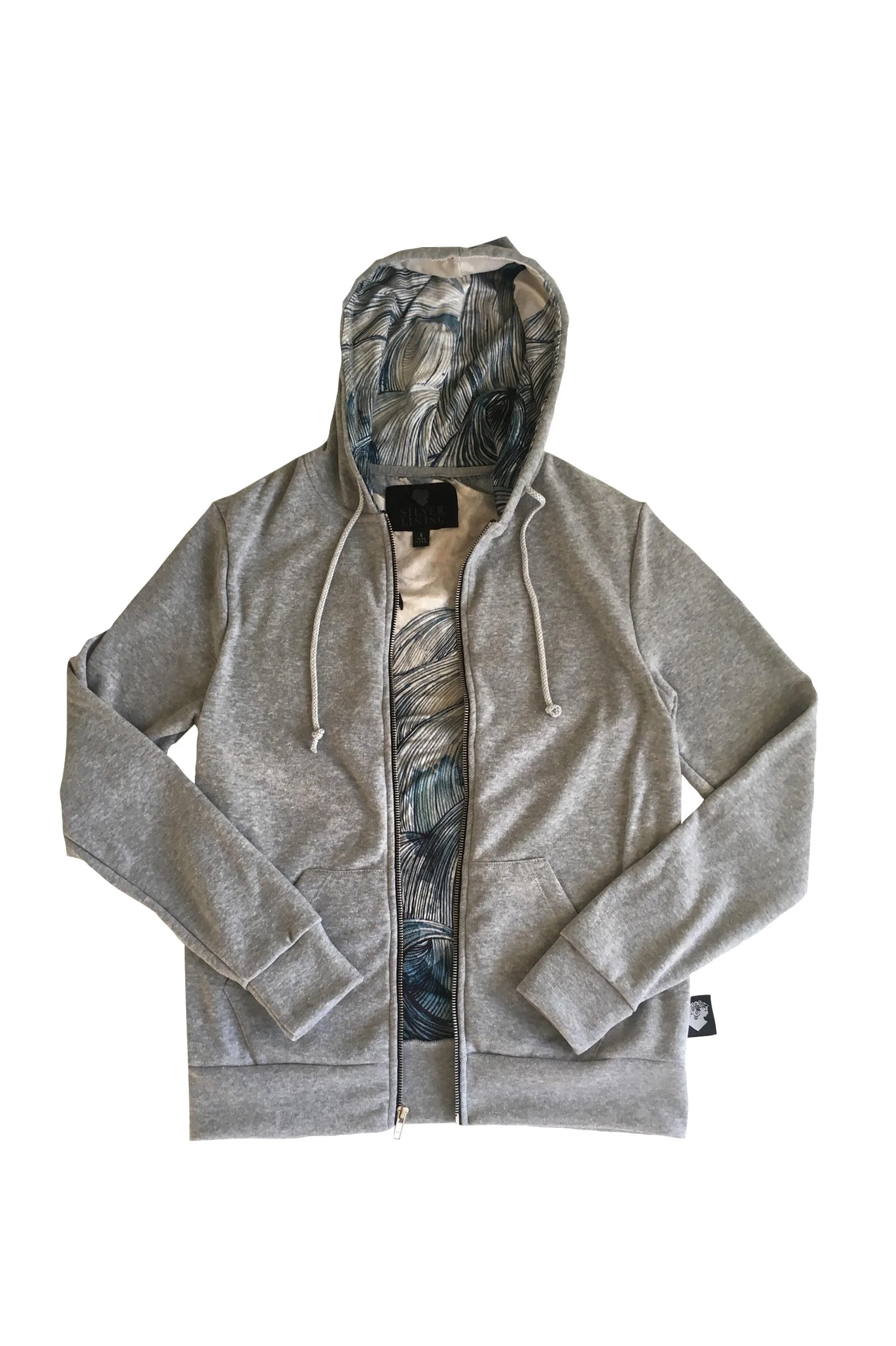 Linda Fahey Silver Lining Wave Hoodie