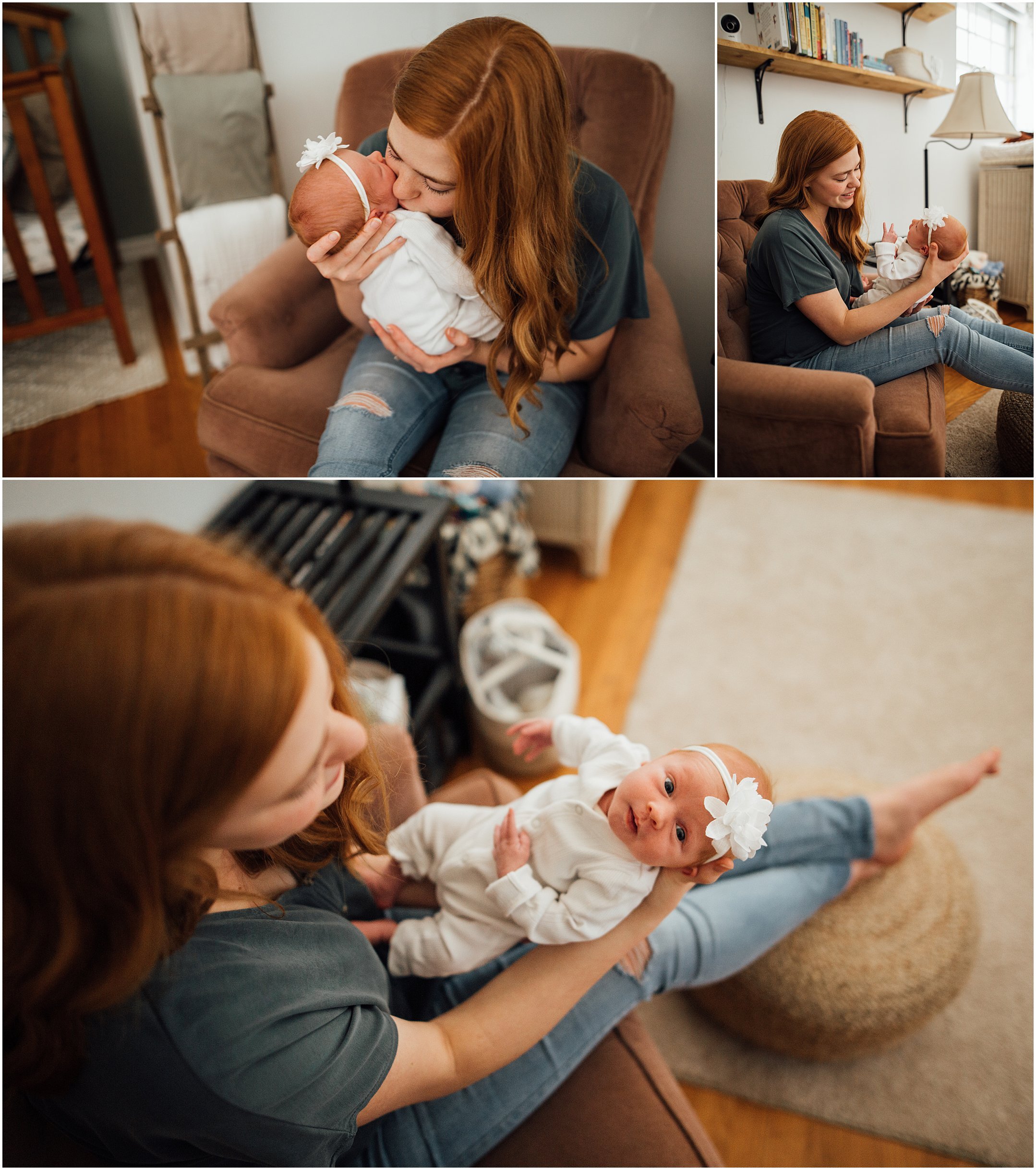 Kelly Lovan Photography | southern indiana newborn photography | newborn photography posing | mother and daughter photo | motherhood photography