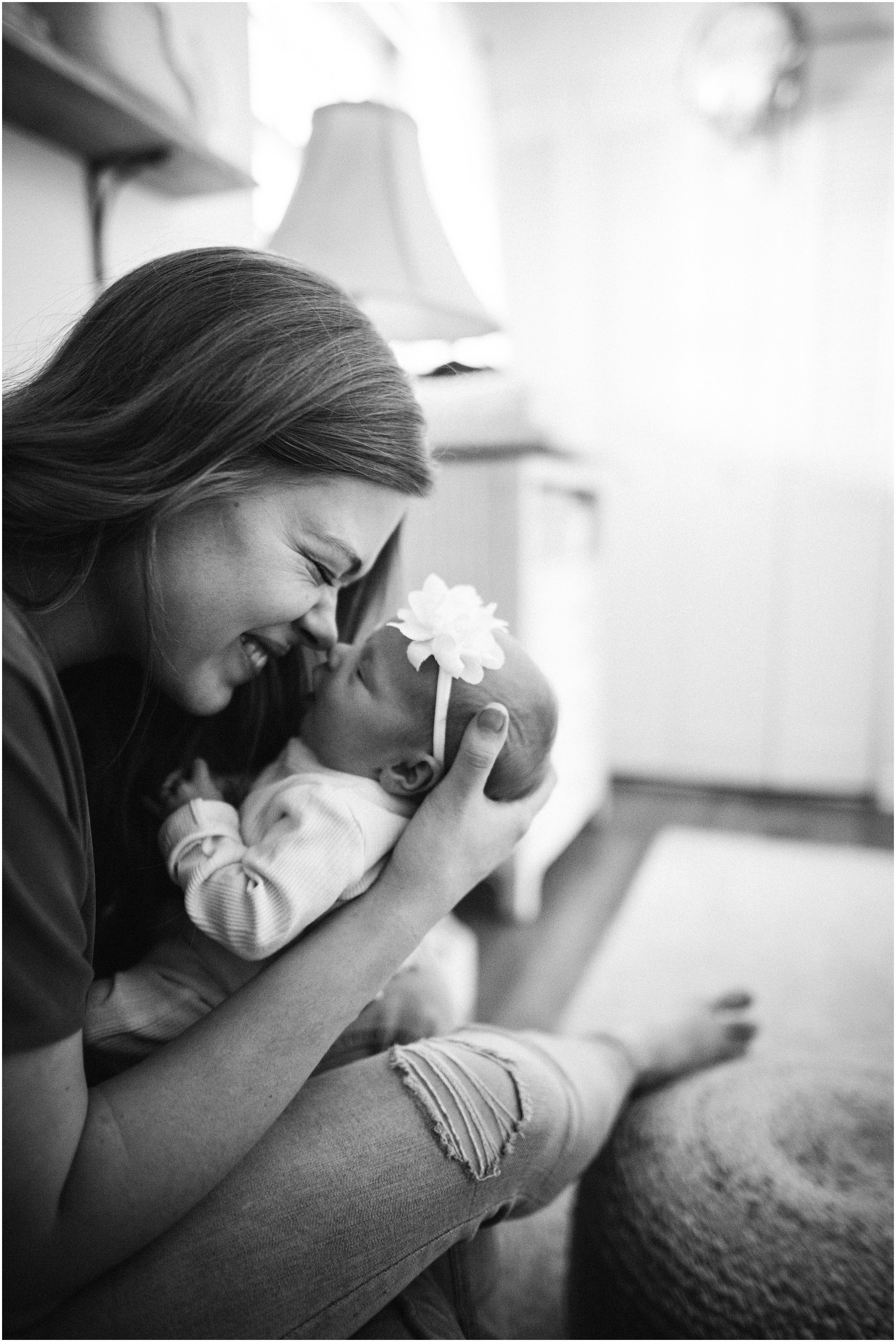 Kelly Lovan Photography | southern indiana newborn photography | newborn photography posing | mother and daughter photo | motherhood photography