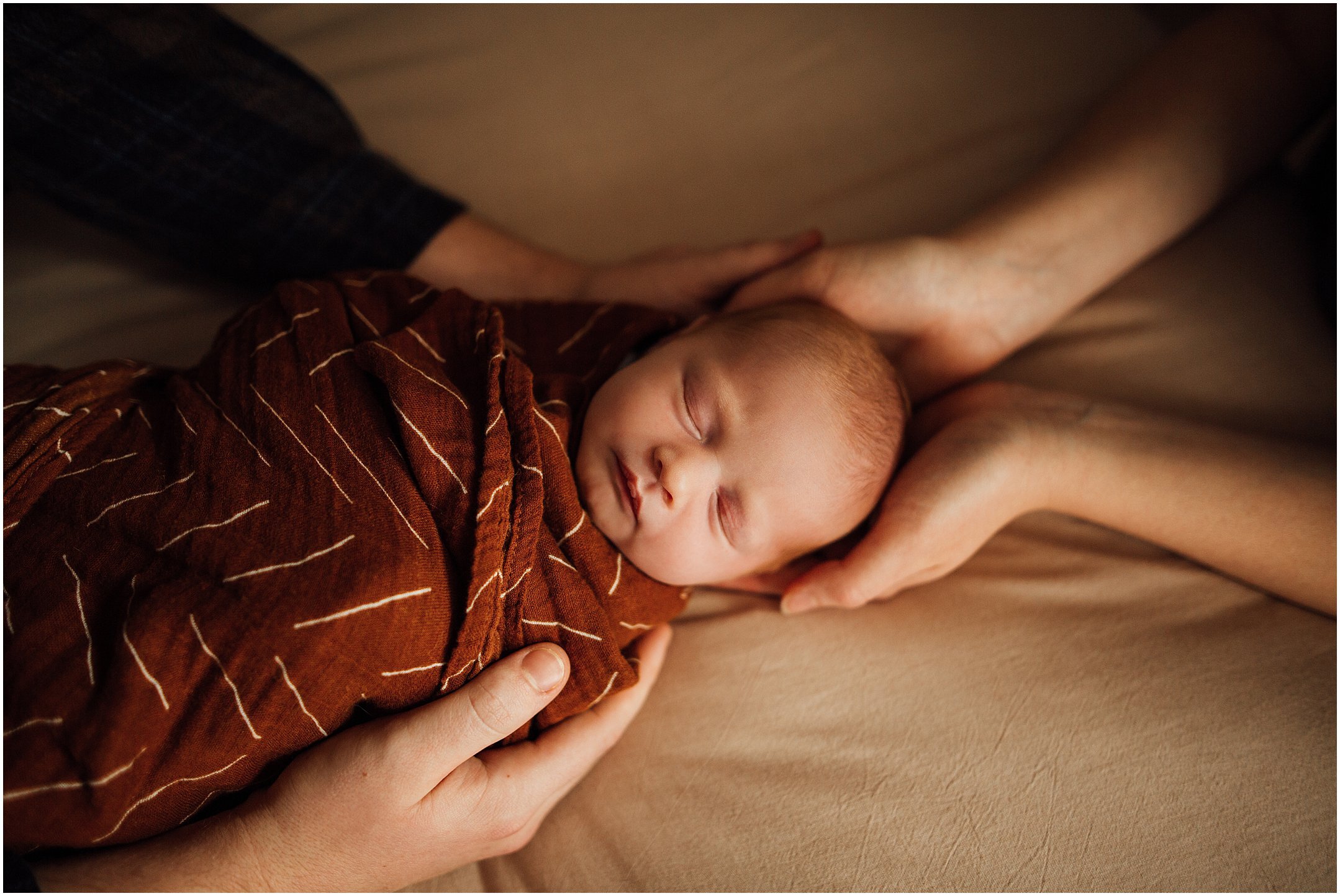 Kelly Lovan Photography | southern indiana newborn photographer | newborn photography style | newborn photography posing ideas | newborn photo with mom and dads hands