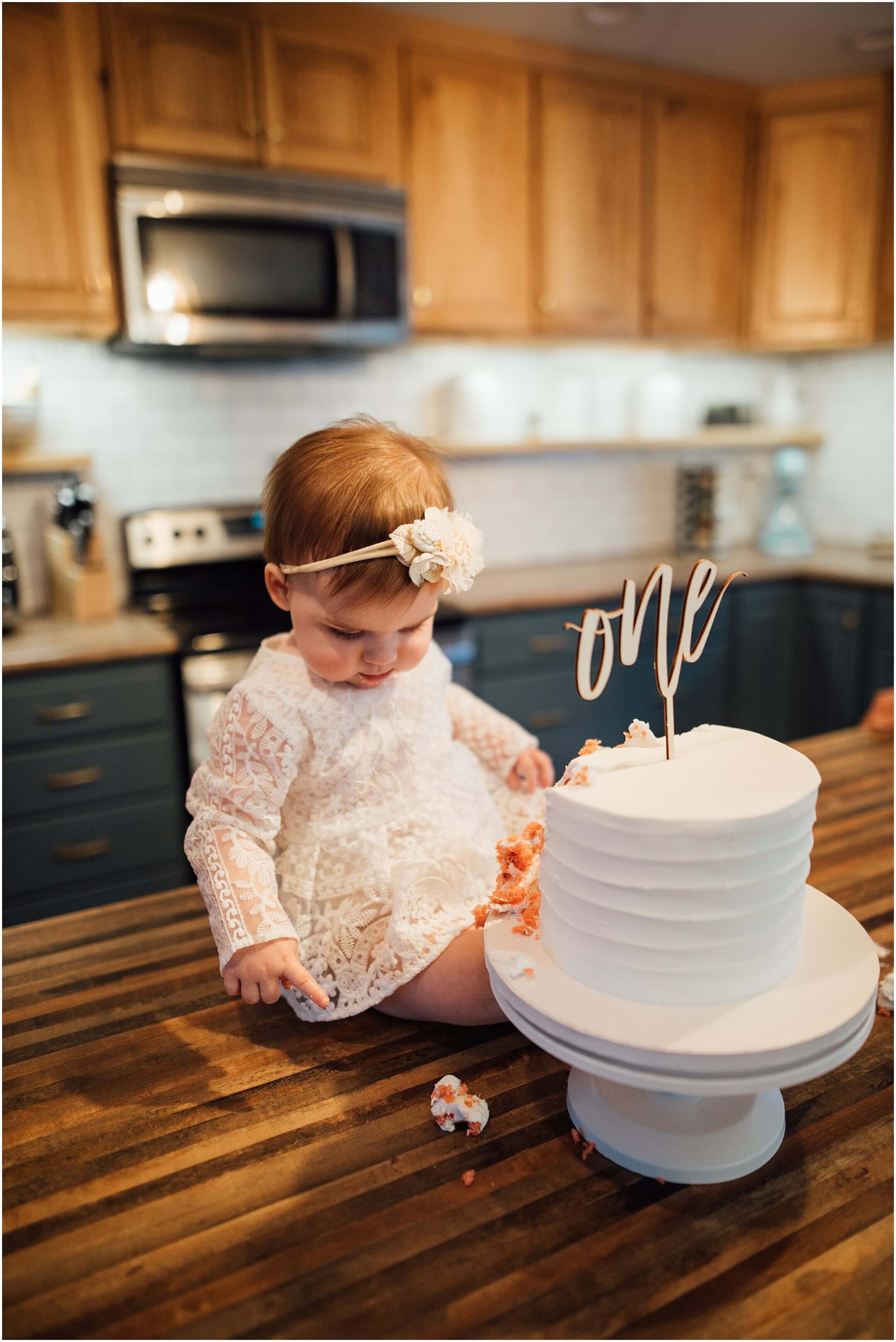 one year old cake smash | Kelly lovan photography
