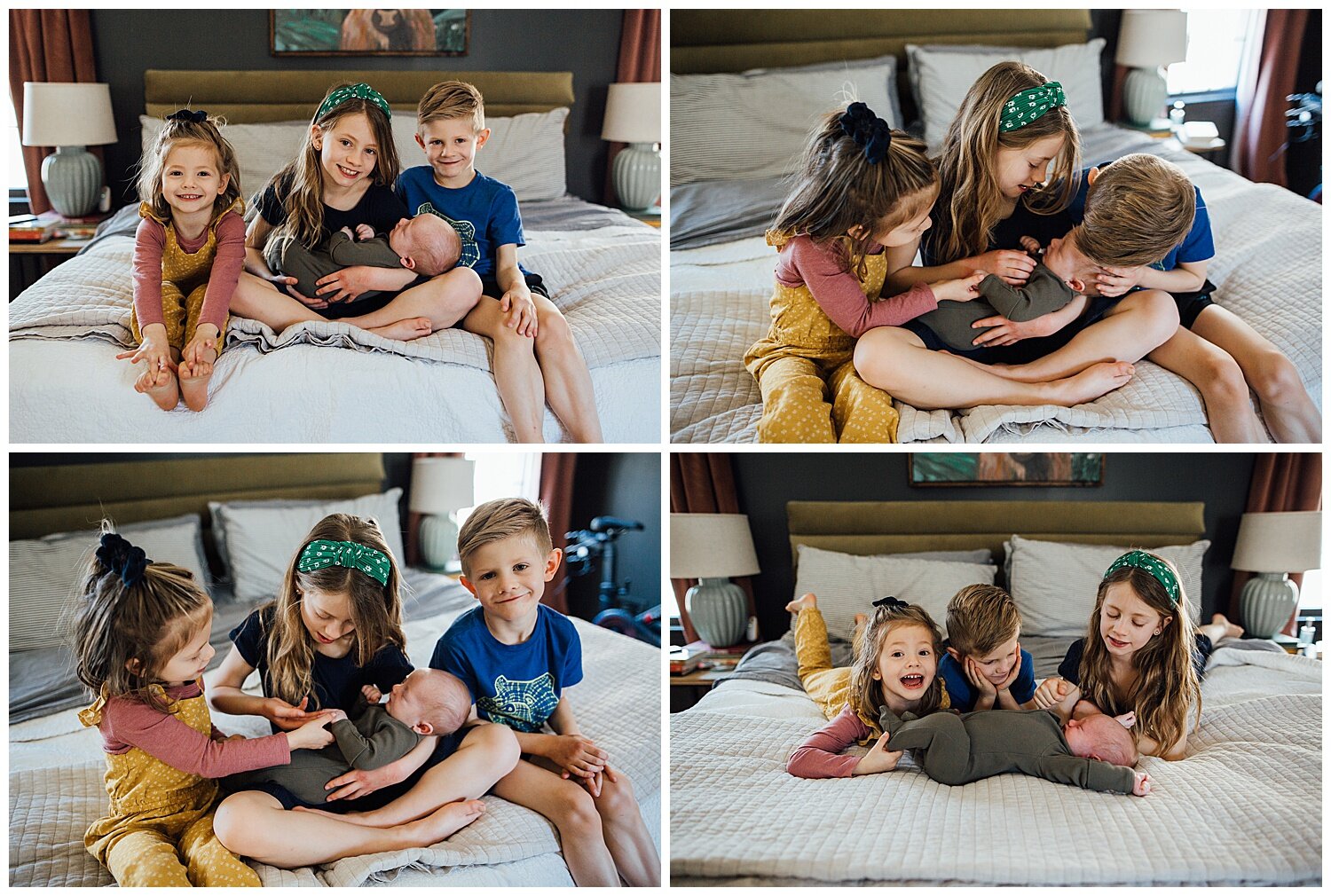 Louisville newborn photography | Kelly Lovan photography | newborn home photos | siblings | family