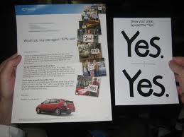 Toyota Prius "Yes" print campaign