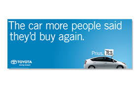 Toyota Prius "YES" print campaign